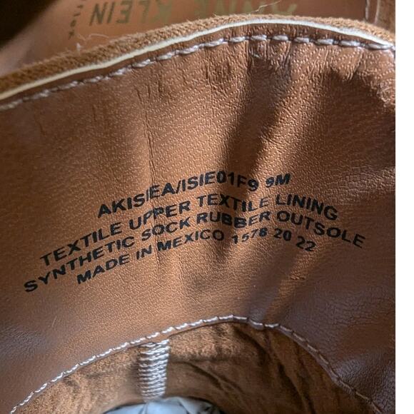 Anne Klein Isha Clog Suede Leather Slip On Mules Square Round Toe Brown Size 6 - Picture 7 of 7